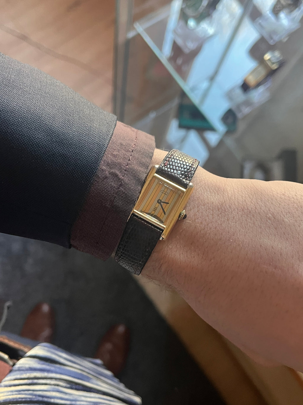 Cartier Tank Trynity dial