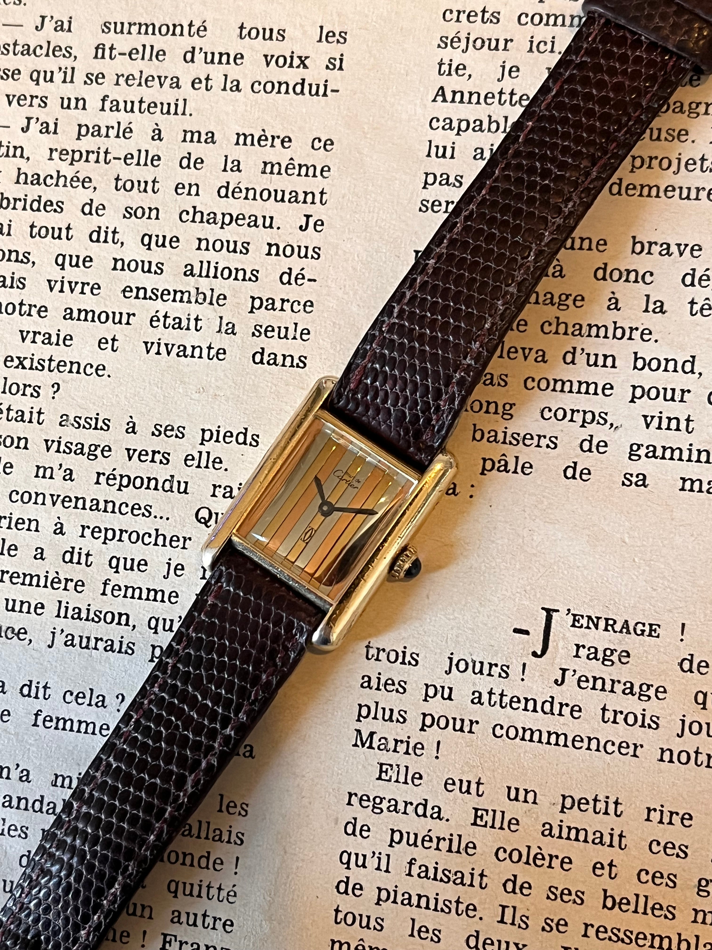 Cartier Tank Trynity dial