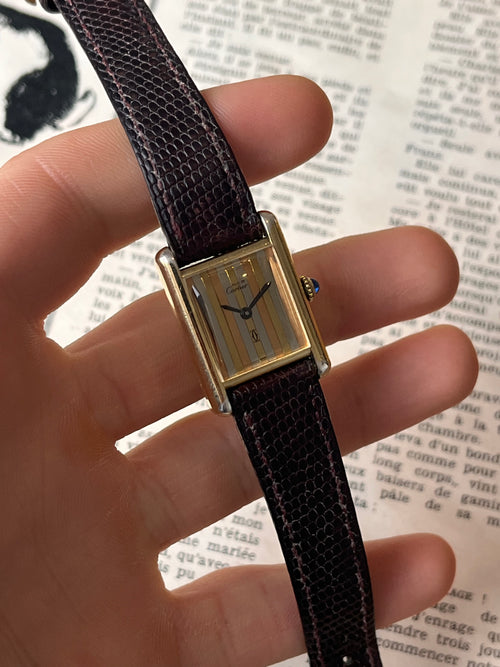 Cartier Tank Trynity dial