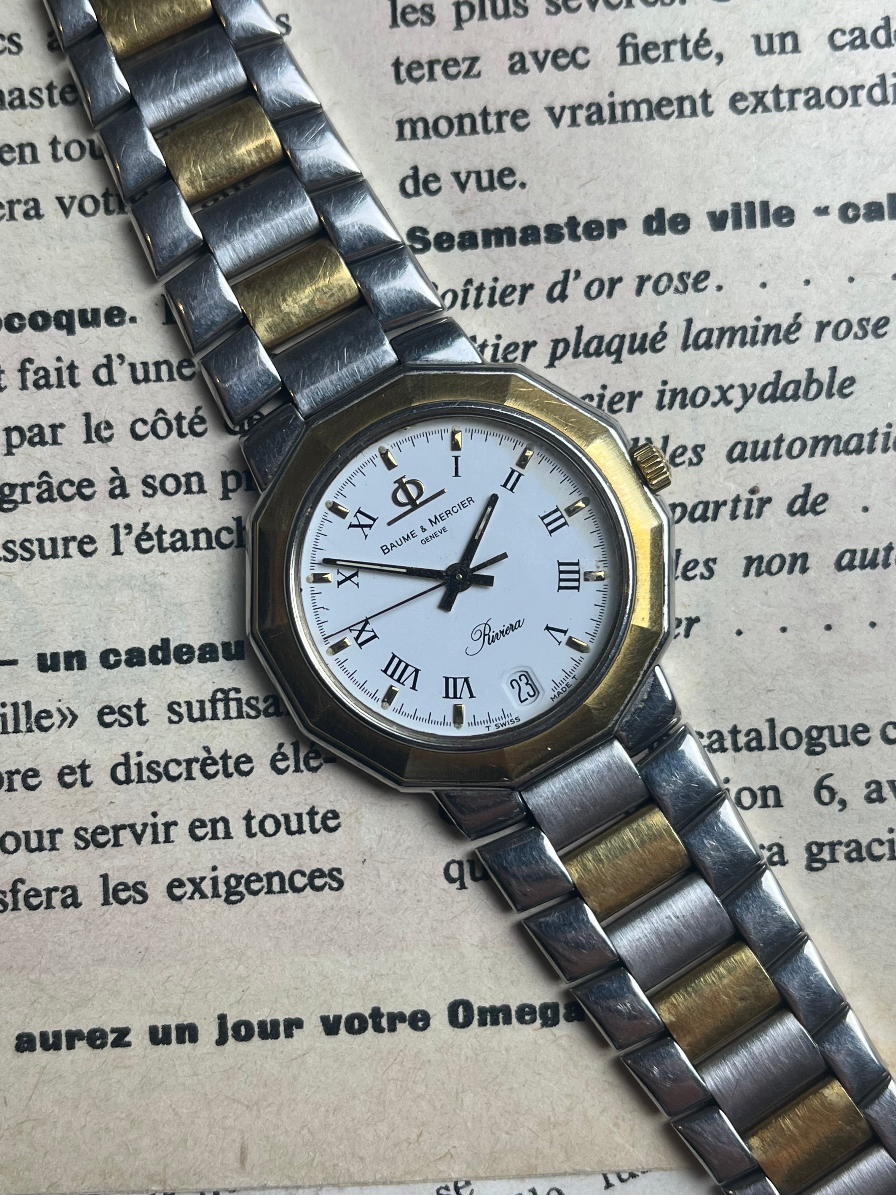 Baume & Mercier Riviera or 18k
